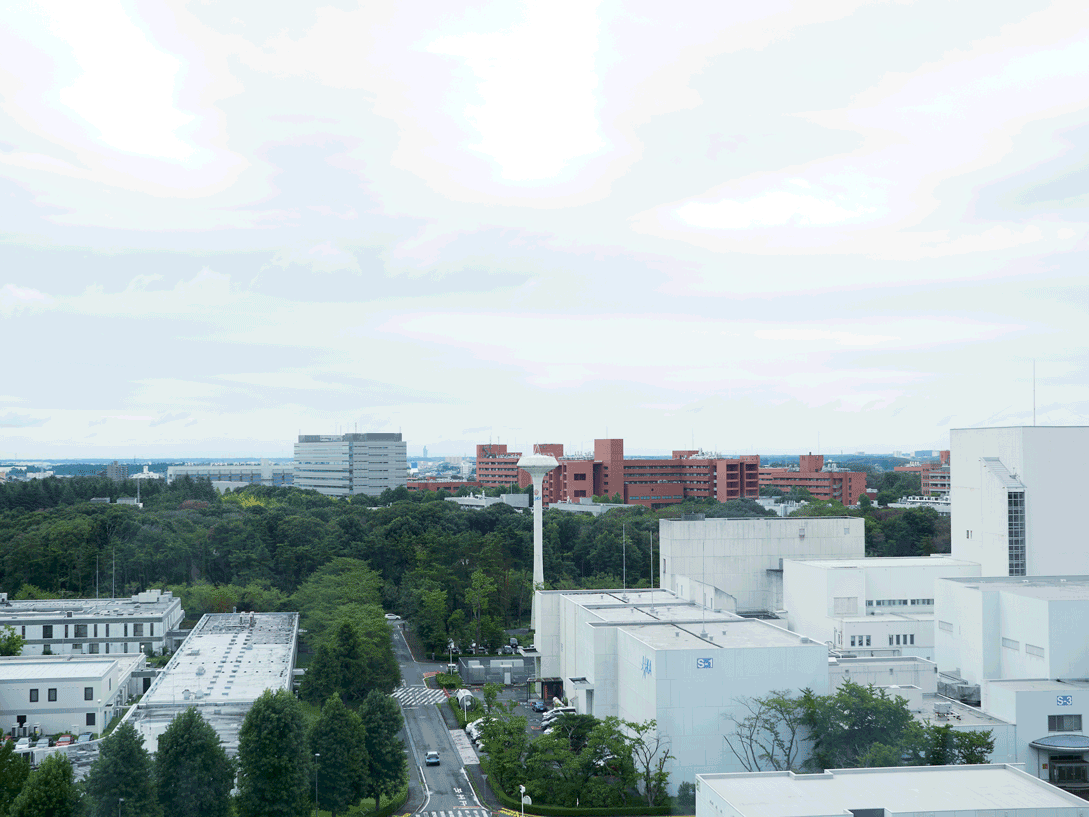 
            View from the Tsukuba Space Center's symbolic Headquarters Building.
          