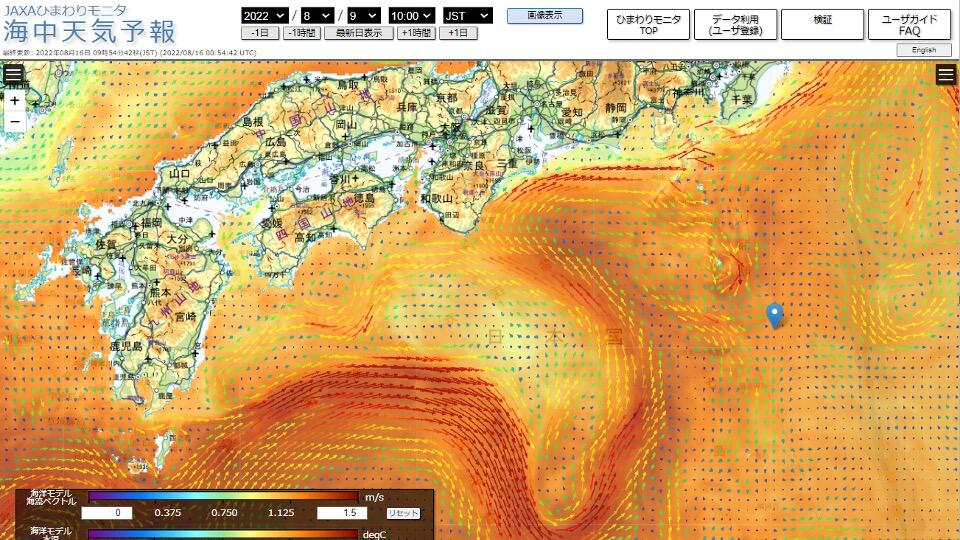 Weather forecast of the sea based on satellite data and models from the Global Change Observation Mission - Climate 