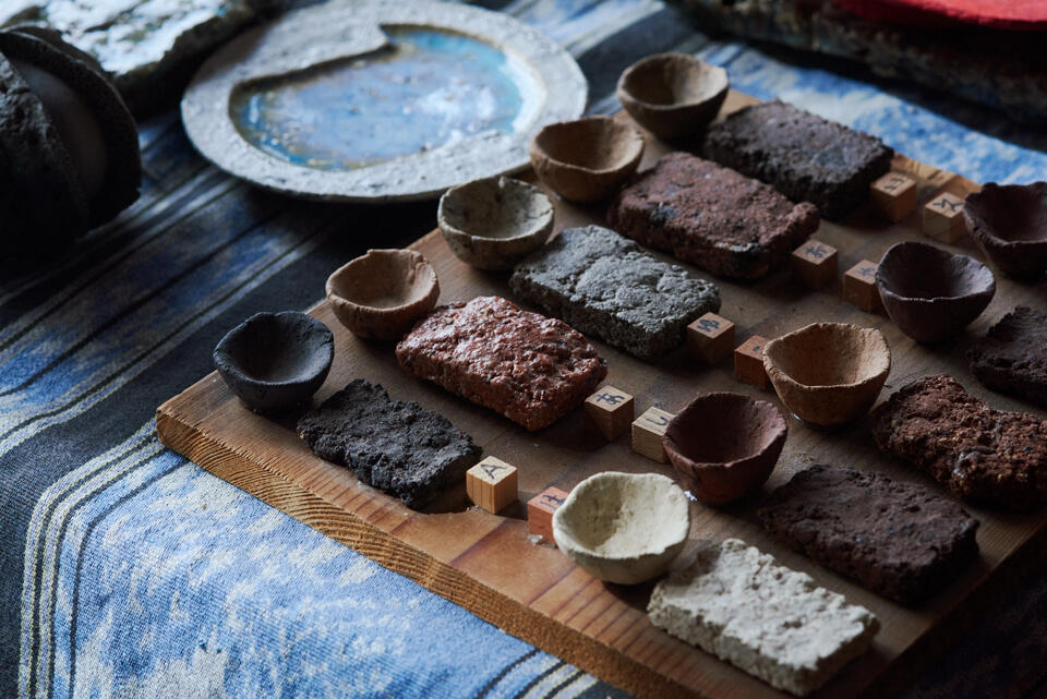 Fired clay produces a variety of colors, all of which are natural colors