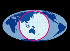 Himawari&rsquo;s observation range