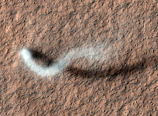 Sandstorm on Mars (courtesy of NASA/JPL/University of Arizona)
