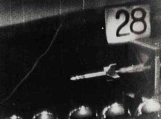 Horizontal test launch of the Pencil Rocket
