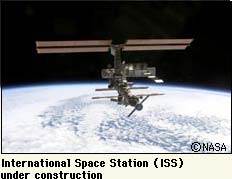 International Space Station (ISS) under construction