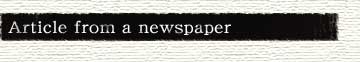Article from a newspaper