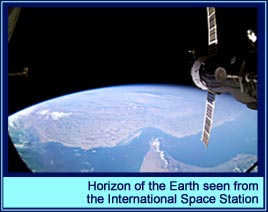 Horizon of the Earth seen from the International Space Station