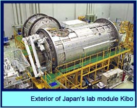 Exterior of Japan's lab module Kibo