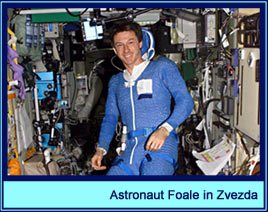 Astronaut Foale in Zvezda