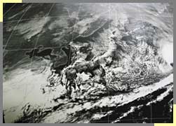 Photo Printed image from Himawari(Snow over the Kanto Plain)