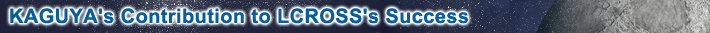 KAGUYA’s Contribution to LCROSS’s Success