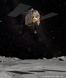 Asteroid explorer Hayabusa (courtesy: Akihiro Ikeshita)