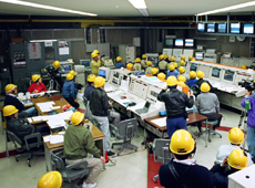 Conventional launch control room (JAXA Uchinoura Space Center)