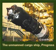 The unmanned cargo ship, Progress