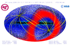 Plotting of all celestial bodies on the all-sky map