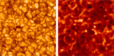 Solar surface covered with convective cells