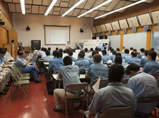 All-staff meeting (courtesy: JAXA/JOE NISHIZAWA)