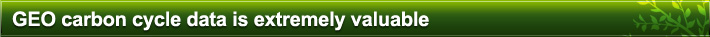GEO carbon cycle data is extremely valuable