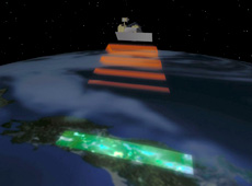 DAICHI’s PALSAR sensor making observations