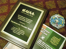 The AIAA 2010 Electric Propulsion Outstanding Technical Achievement Award