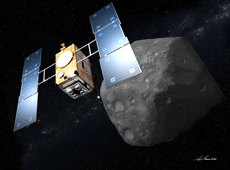 Asteroid explorer HAYABUSA-2 (Courtesy of Akihiro Ikeshita)