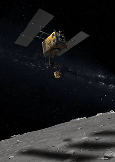 Asteroid explorer HAYABUSA 2 (courtesy: Akihiro Ikeshita)