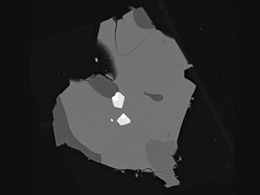 Itokawa dust that was once heated to 800°C. (Courtesy of Tohoku University and JAXA)