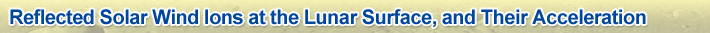 Reflected Solar Wind Ions at the Lunar Surface, and Their Acceleration