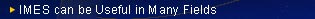 IMES can be Useful in Many Fields