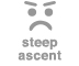 steep ascent