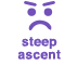 steep ascent