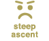 steep ascent