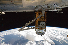 KOUNOTORI 2 docking with the ISS (courtesy: JAXA/NASA)