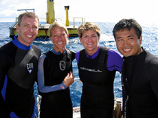Training crew for the tenth NASA Extreme Environment Mission Operations (NEEMO) exercise, for which astronaut Koichi Wakata served as commander (courtesy: NASA)