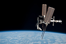 Space Shuttle docked to the ISS (courtesy: NASA)
