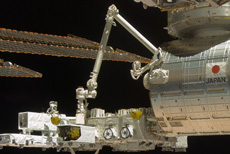 Kibo’s robotic arm (courtesy: JAXA/NASA)
