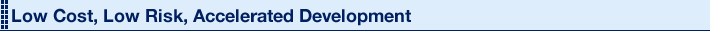 Low Cost, Low Risk, Accelerated Development