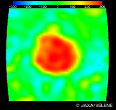 Gravity Anomaly Map at the Mare Serenitatis(N26,E19)