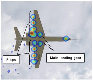 Without noise reduction design
(baseline aircraft)
