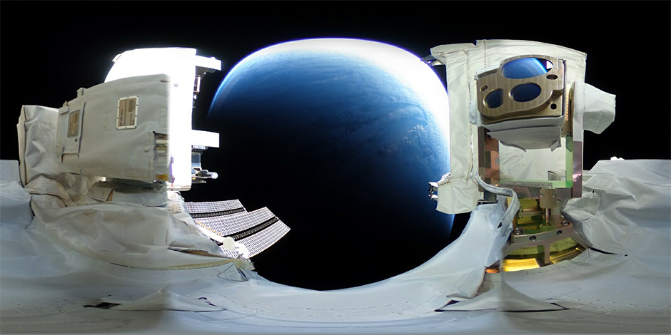 An HD image transmitted from SOLISS via the laser communication