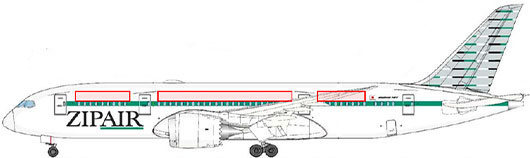 Riblet Coating Area（JA851J）