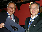 Certificate of appreciation to Japan and US TRMM scientists from JAXA and NASA