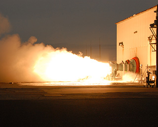 The static firing test of the second stage motor of M-35, the enhanced Epsilon Launch Vehicle carried out