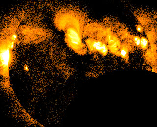 HINODE captured partial solar eclipse